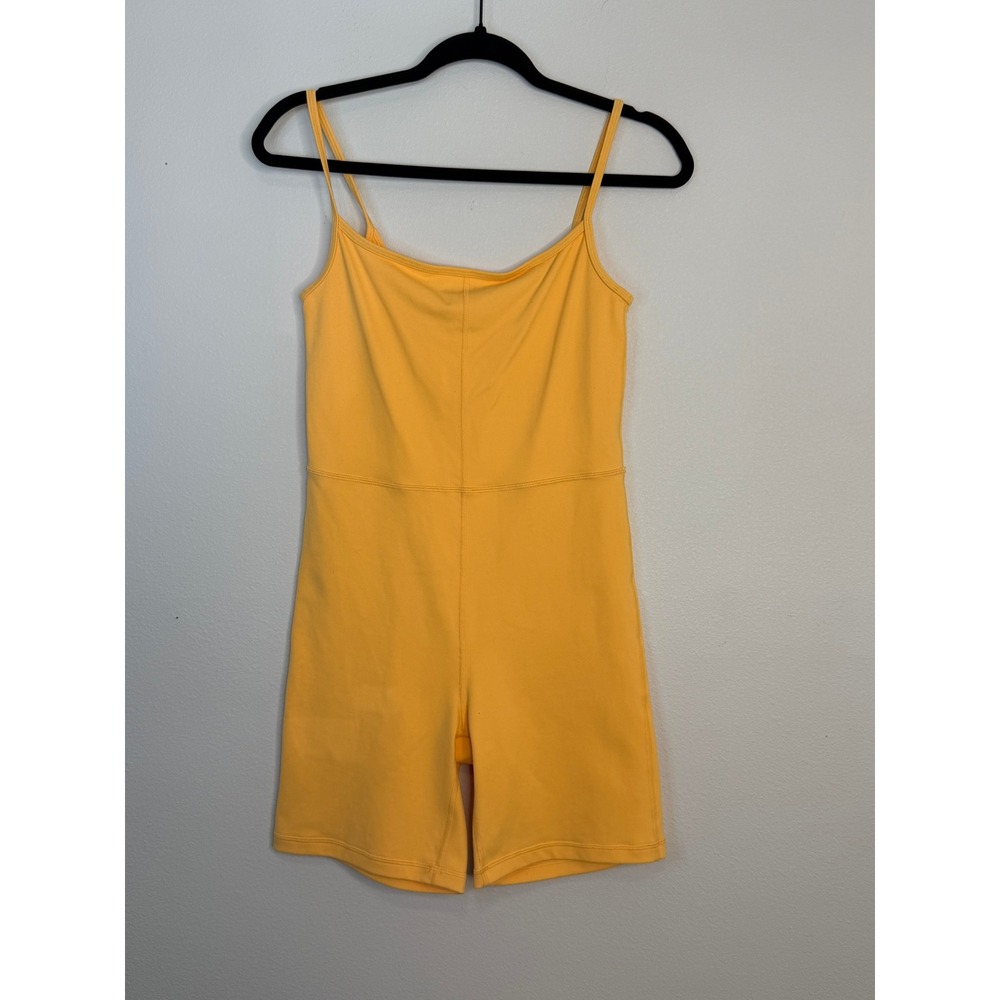 Wilfred Free Aritzia Divinity Romper Orange Spaghetti Strap Bodysuit Medium
